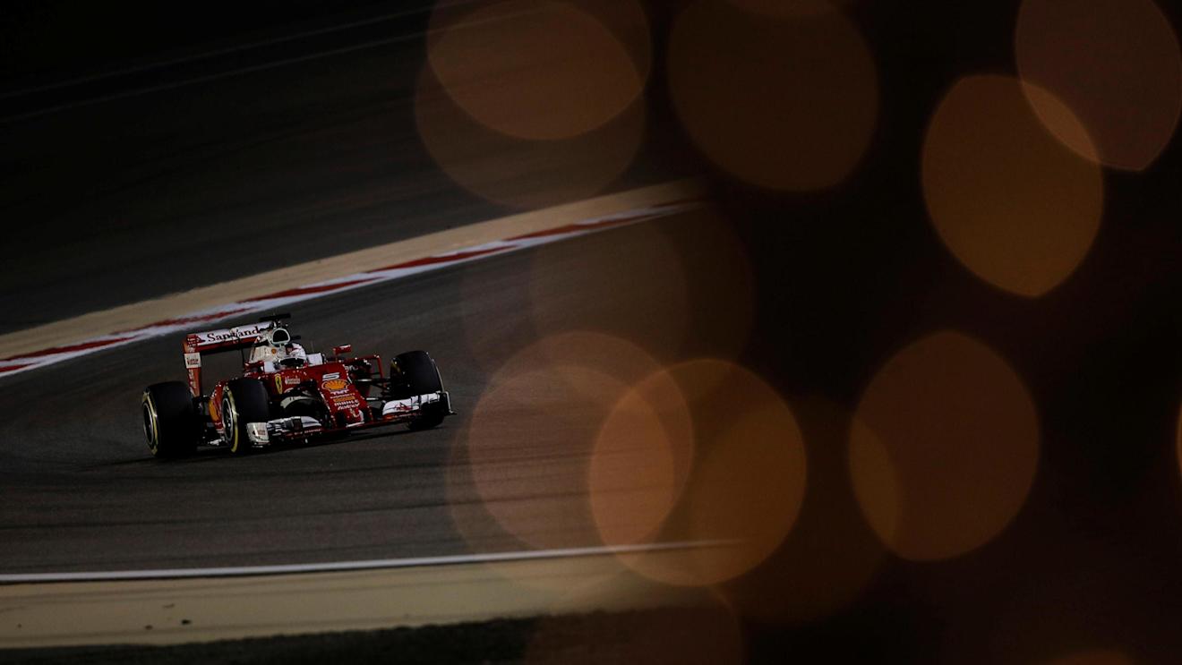 Sebastian Vettel (GER) Ferrari SF16-H at Formula One World Championship, Rd2, Bahrain Grand Prix Practice, Bahrain International Circuit, Sakhir, Bahrain, Friday 1 April 2016. © Sutton Motorsport Images