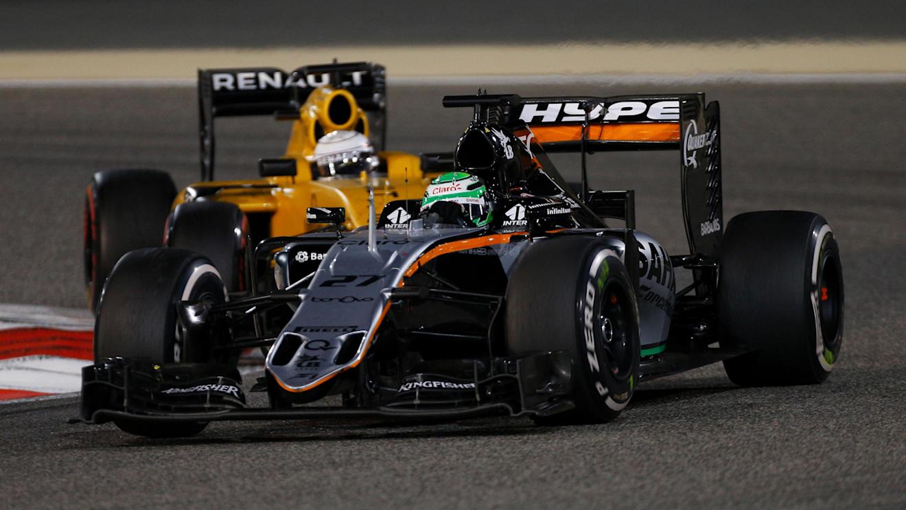 Nico Hulkenberg (GER) Force India VJM09 at Formula One World Championship, Rd2, Bahrain Grand Prix Race, Bahrain International Circuit, Sakhir, Bahrain, Sunday 3 April 2016. © Sutton Motorsport Images