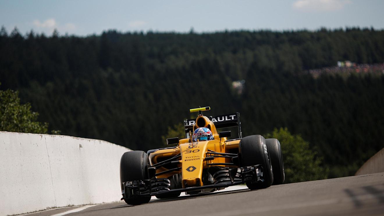 Jolyon Palmer (GBR) Renault Sport F1 Team RS16 at Formula One World Championship, Rd13, Belgian Grand Prix, Practice, Spa Francorchamps, Belgium, Friday 26 August 2016. © Sutton Images