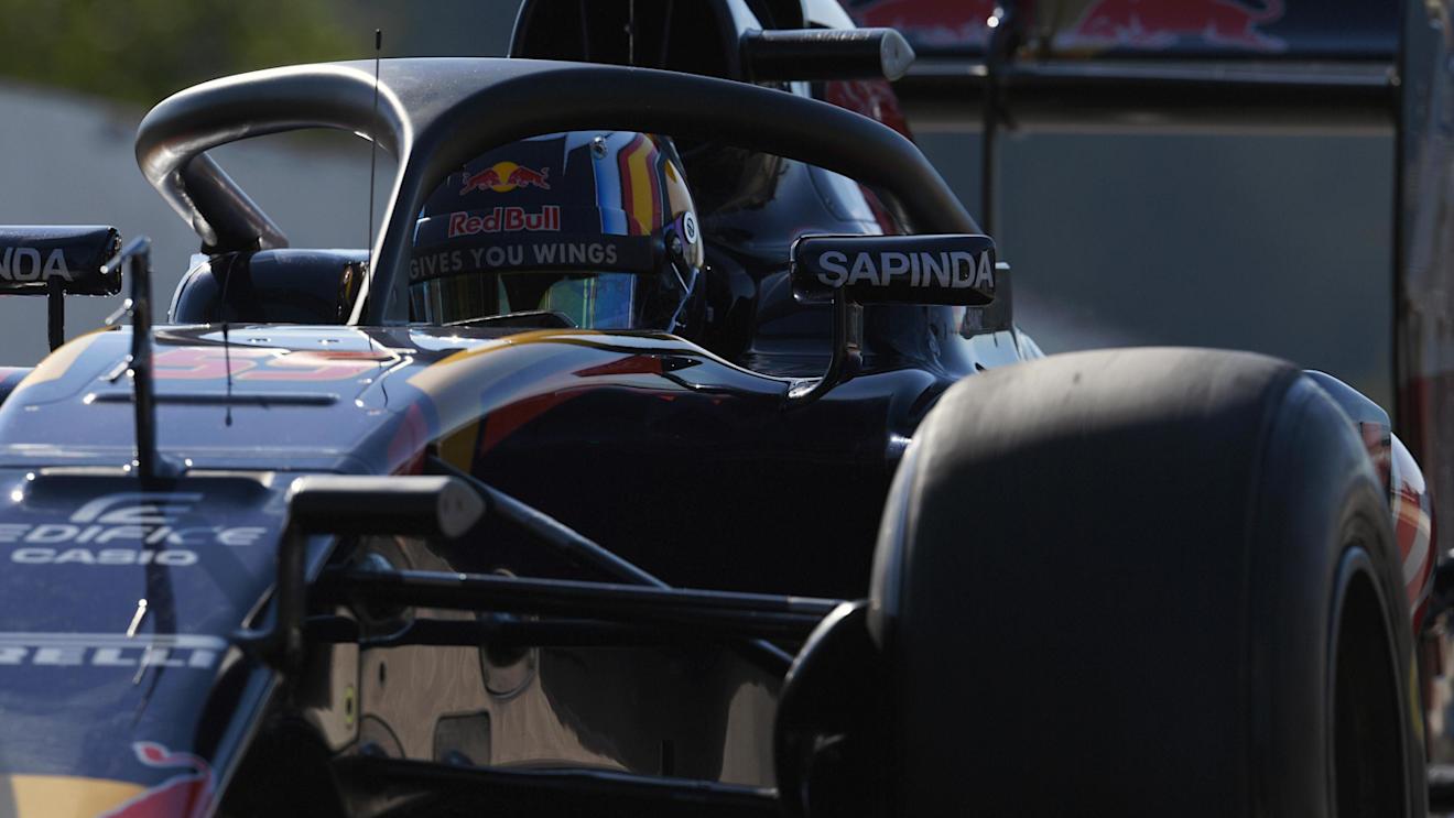 Carlos Sainz jr (ESP) Scuderia Toro Rosso STR11 and halo at Formula One World Championship, Rd13, Belgian Grand Prix, Practice, Spa Francorchamps, Belgium, Friday 26 August 2016. © Sutton Images