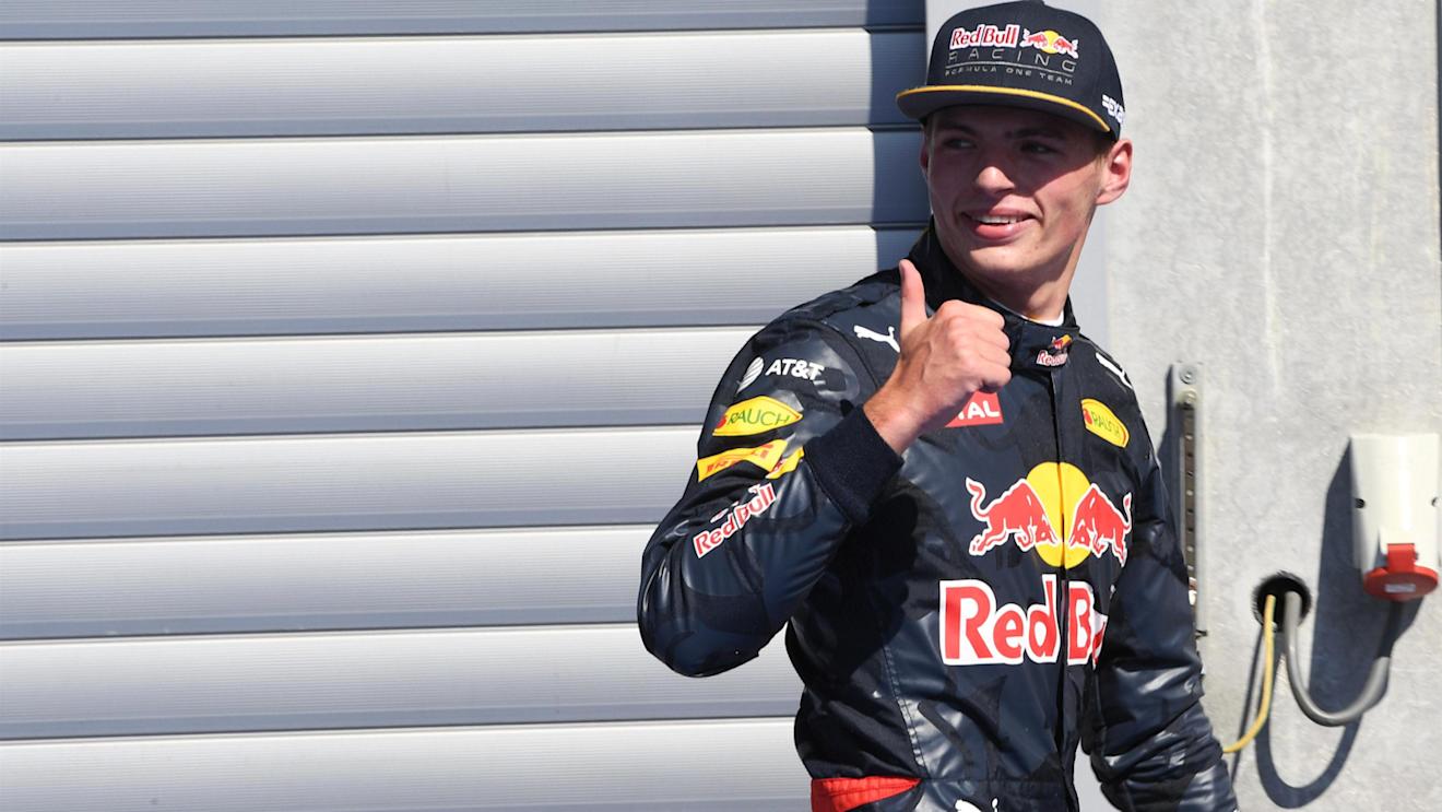 Max Verstappen (NED) Red Bull Racing celebrates in parc ferme at Formula One World Championship, Rd13, Belgian Grand Prix, Qualifying, Spa Francorchamps, Belgium, Saturday 27 August 2016. © Sutton Images