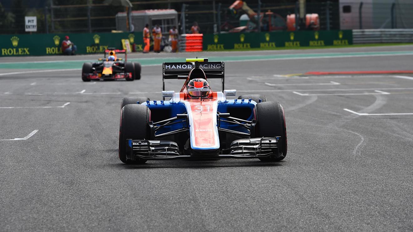 Esteban Ocon (FRA) Manor Racing on the grid at Formula One World Championship, Rd13, Belgian Grand Prix, Race, Spa Francorchamps, Belgium, Sunday 28 August 2016. © Sutton Images