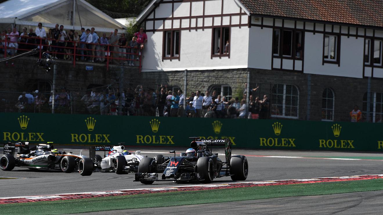 Fernando Alonso (ESP) McLaren MP4-31 at Formula One World Championship, Rd13, Belgian Grand Prix, Race, Spa Francorchamps, Belgium, Sunday 28 August 2016. © Sutton Images