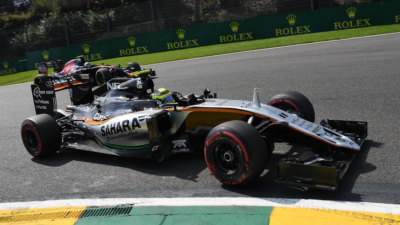 Sergio Perez (MEX) Force India VJM09 at Formula One World Championship, Rd13, Belgian Grand Prix, Race, Spa Francorchamps, Belgium, Sunday 28 August 2016. © Sutton Images