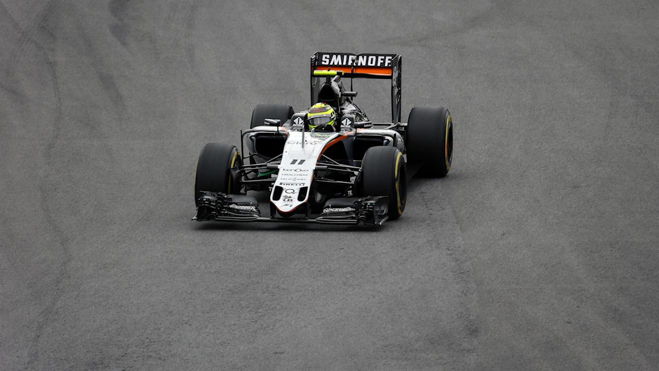Sergio Perez (MEX) Force India VJM09 at Formula One World Championship, Rd20, Brazilian Grand Prix, Qualifying, Interlagos, Sao Paulo, Brazil, Saturday 12 November 2016. © Sutton Images