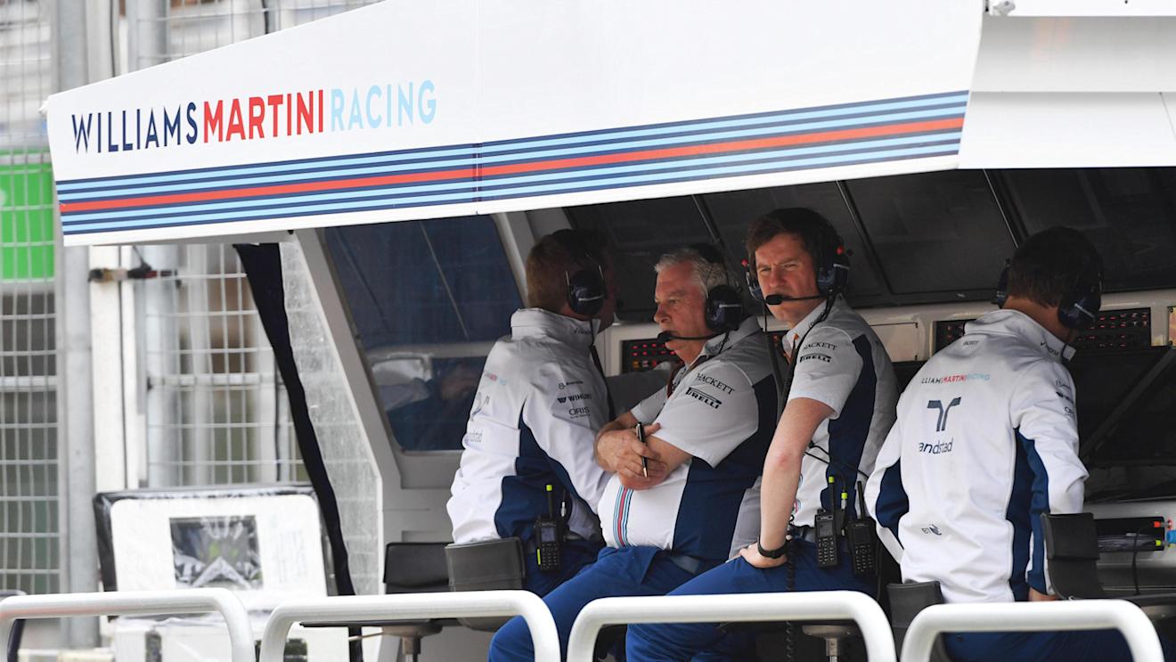 Pat Symonds (GBR) Williams Technical Director and Rob Smedley (GBR) Williams Head of Vehicle Performance at Formula One World Championship, Rd20, Brazilian Grand Prix, Qualifying, Interlagos, Sao Paulo, Brazil, Saturday 12 November 2016. © Sutton Images