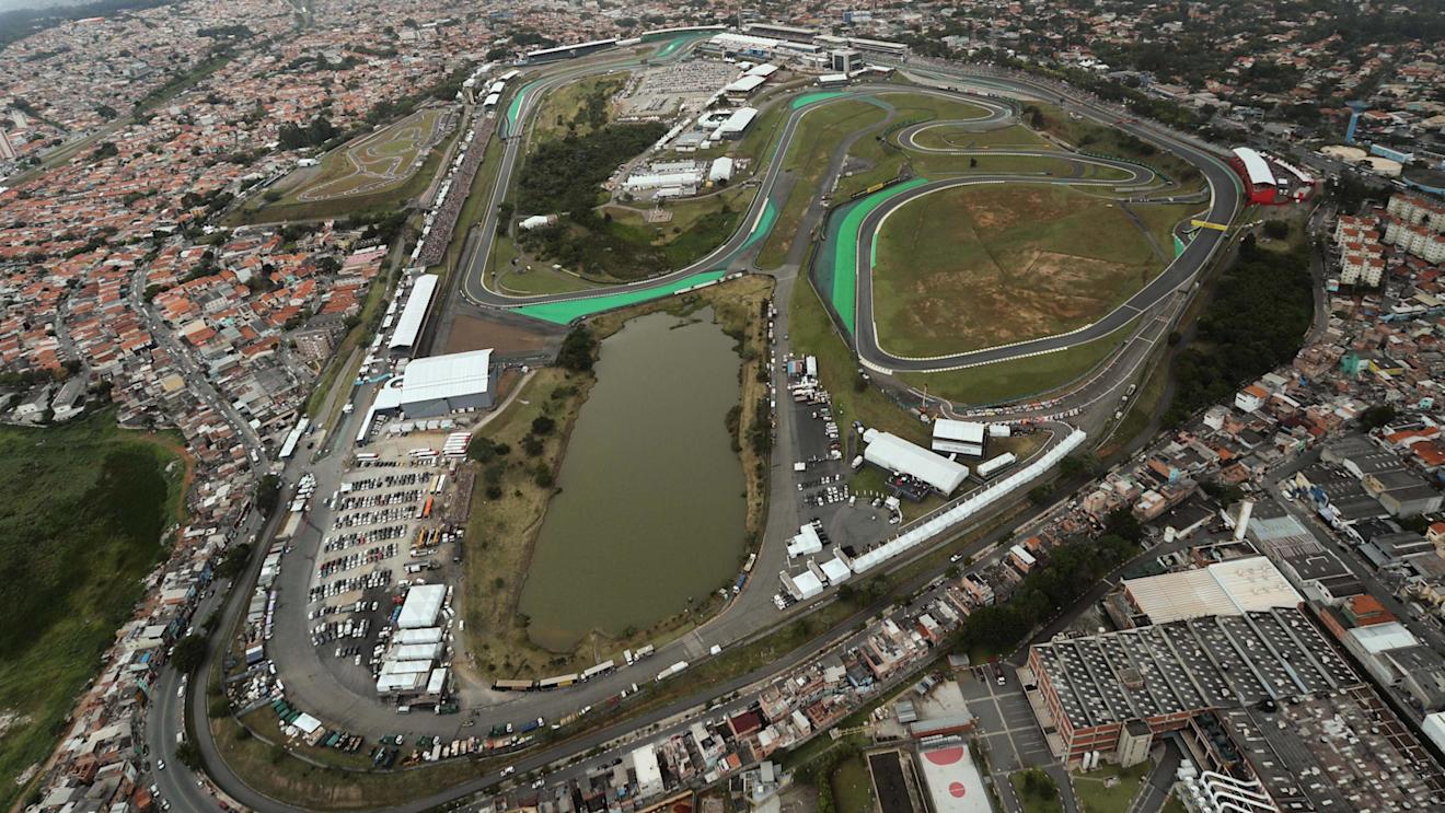 Aerial view at Formula One World Championship, Rd20, Brazilian Grand Prix, Qualifying, Interlagos, Sao Paulo, Brazil, Saturday 12 November 2016. © Sutton Images