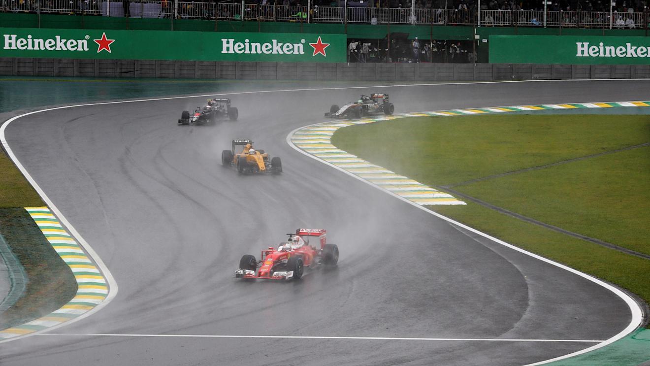 Sebastian Vettel (GER) Ferrari SF16-H at Formula One World Championship, Rd20, Brazilian Grand Prix, Race, Interlagos, Sao Paulo, Brazil, Sunday 13 November 2016. © Sutton Images