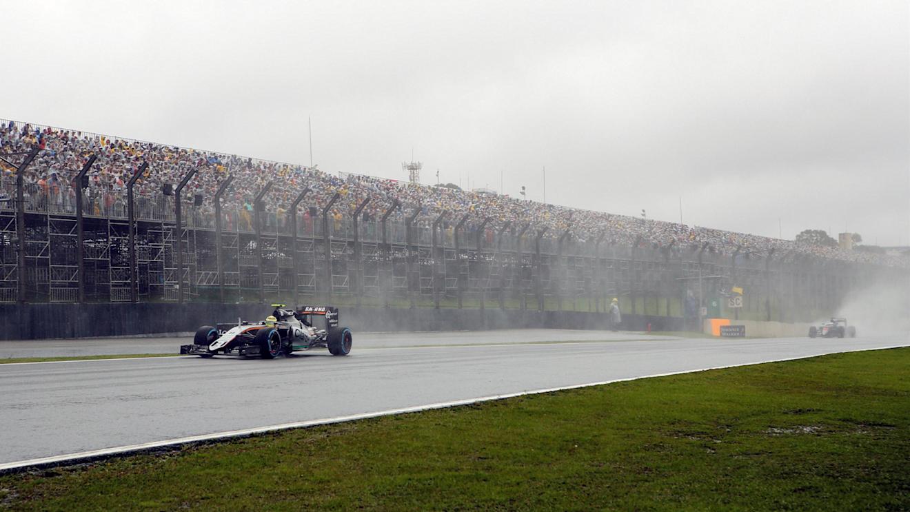Sergio Perez (MEX) Force India VJM09 at Formula One World Championship, Rd20, Brazilian Grand Prix, Race, Interlagos, Sao Paulo, Brazil, Sunday 13 November 2016. © Sutton Images