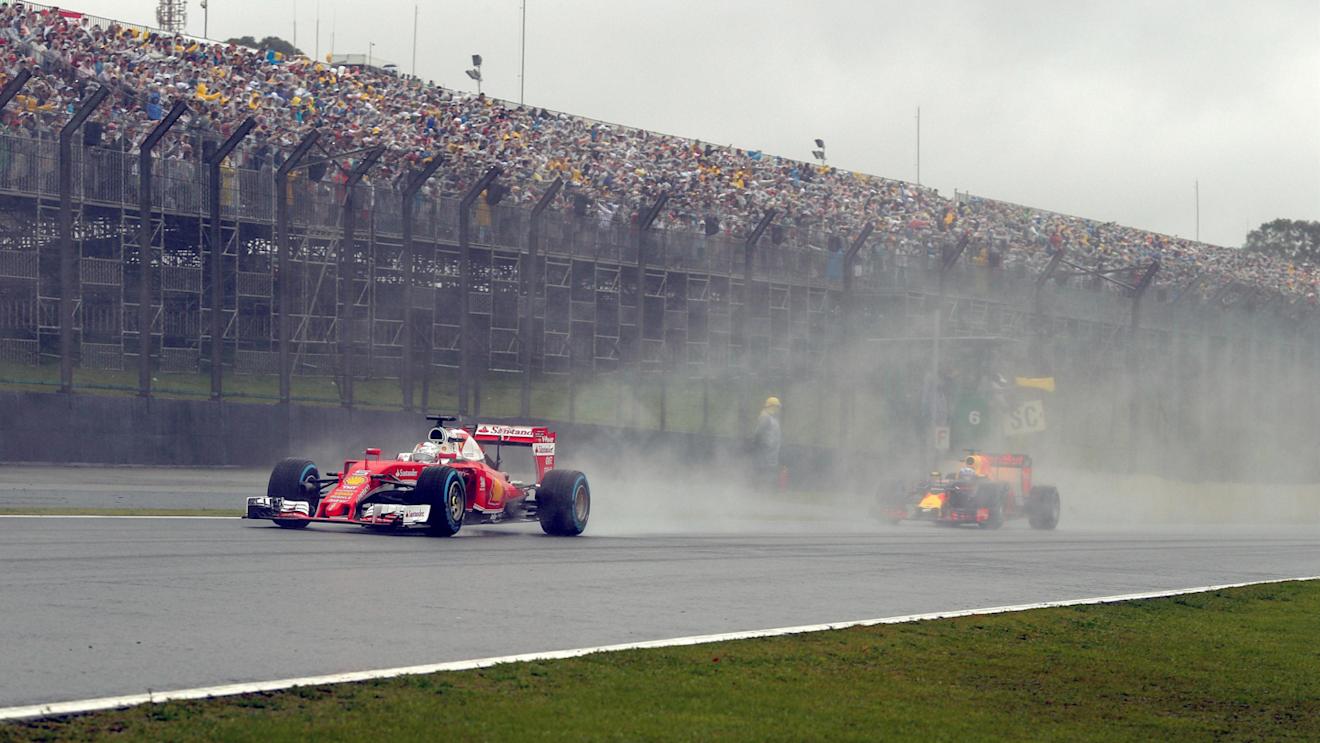 Sebastian Vettel (GER) Ferrari SF16-H at Formula One World Championship, Rd20, Brazilian Grand Prix, Race, Interlagos, Sao Paulo, Brazil, Sunday 13 November 2016. © Sutton Images