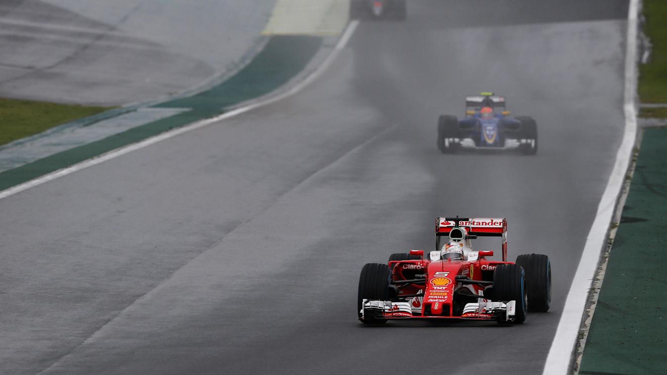 Sebastian Vettel (GER) Ferrari SF16-H at Formula One World Championship, Rd20, Brazilian Grand Prix, Race, Interlagos, Sao Paulo, Brazil, Sunday 13 November 2016. © Sutton Images