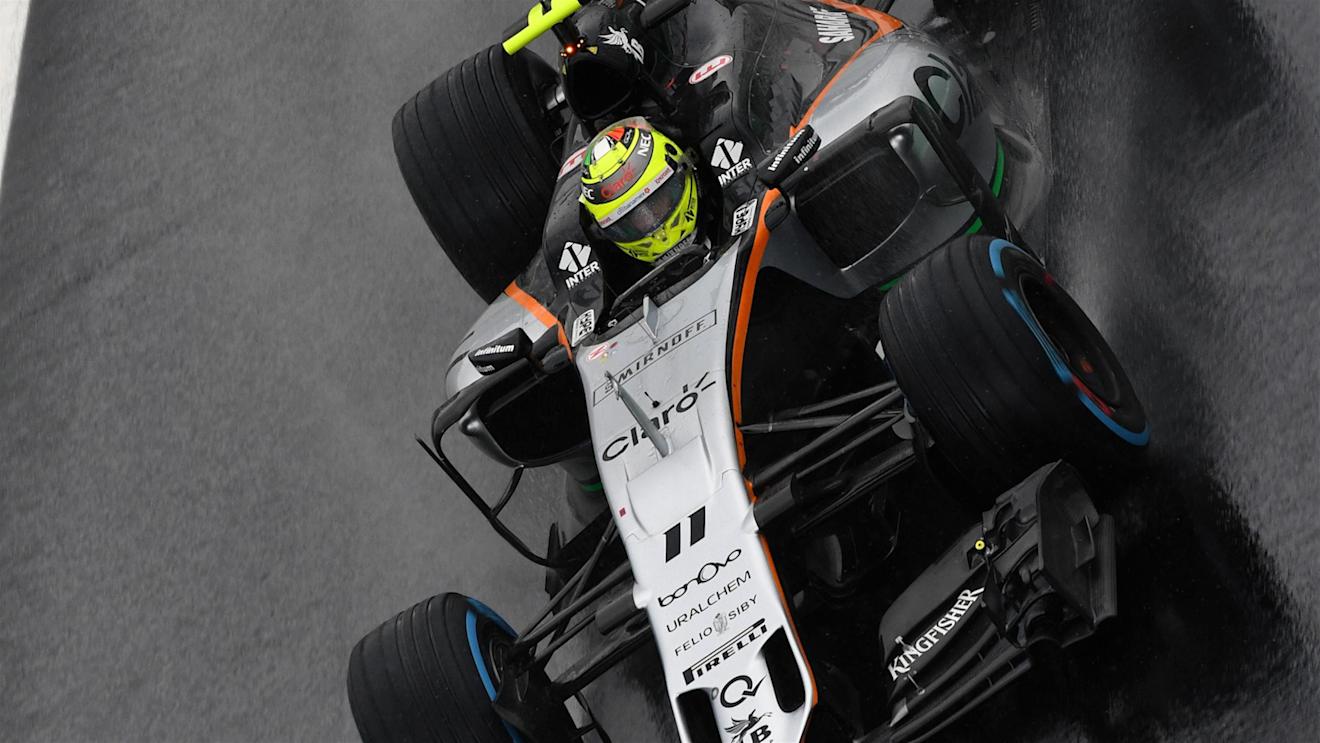 Sergio Perez (MEX) Force India VJM09 at Formula One World Championship, Rd20, Brazilian Grand Prix, Race, Interlagos, Sao Paulo, Brazil, Sunday 13 November 2016. © Sutton Images