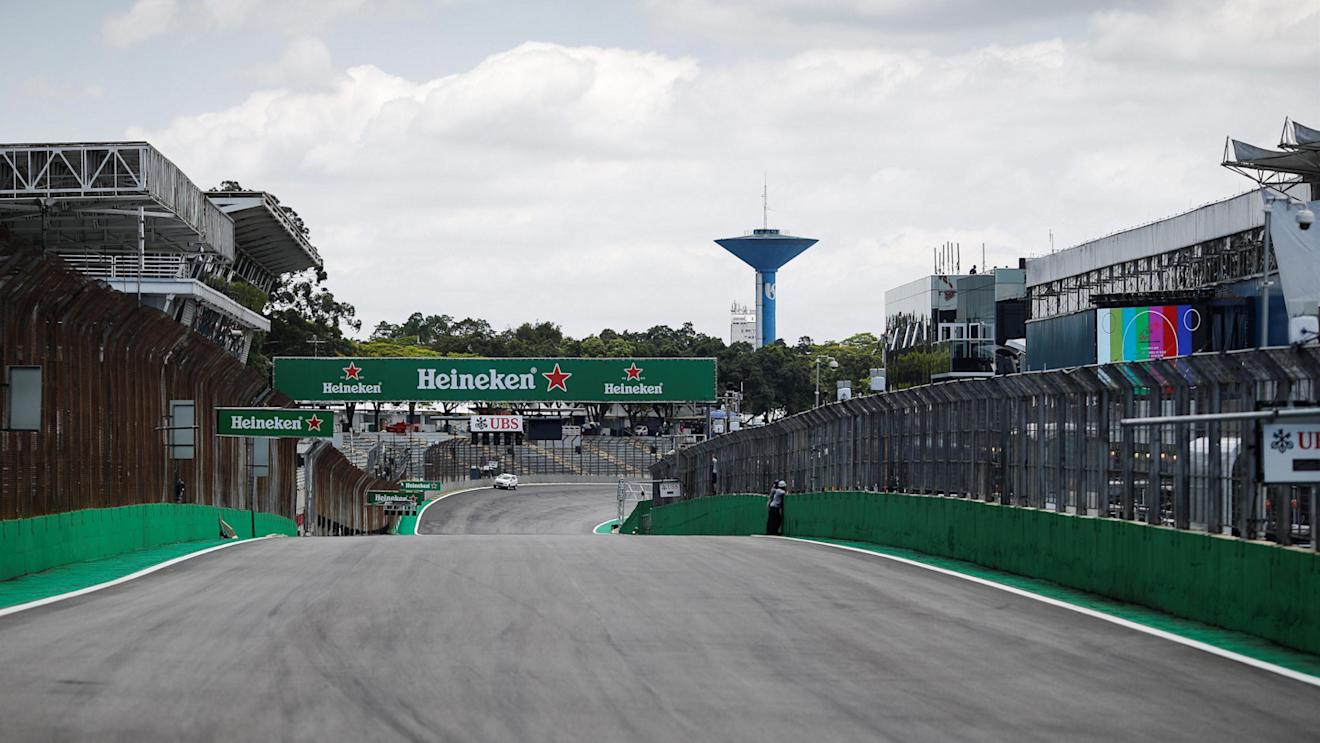 Heineken signage and track view at Formula One World Championship, Rd20, Brazilian Grand Prix, Preparations, Interlagos, Sao Paulo, Brazil, Thursday 10 November 2016. © Sutton Images