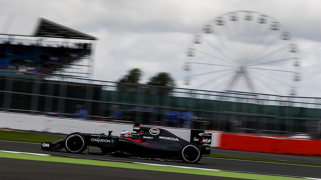Fernando Alonso (ESP) McLaren MP4-31 at Formula One World Championship, Rd10, British Grand Prix, Practice, Silverstone, England, Friday 8 July 2016. © Sutton Images