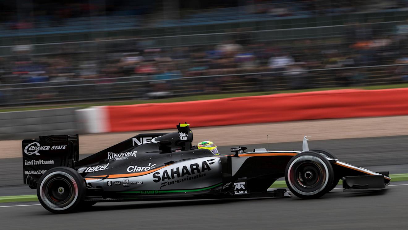 Sergio Perez (MEX) Force India VJM09 at Formula One World Championship, Rd10, British Grand Prix, Qualifying, Silverstone, England, Saturday 9 July 2016. © Sutton Images