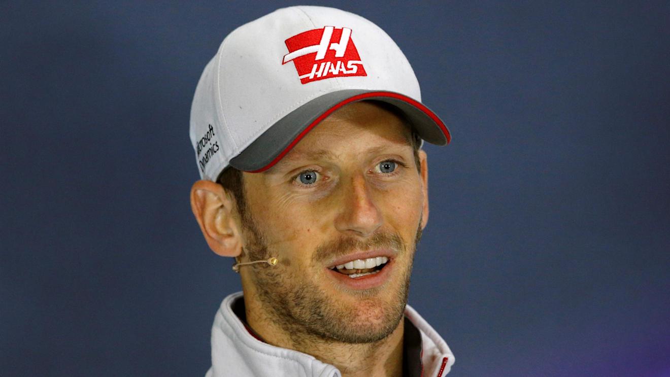 Romain Grosjean (FRA) Haas F1 in the Press Conference at Formula One World Championship, Rd10, British Grand Prix, Preparations, Silverstone, England, Thursday 7 July 2016. © Sutton Images