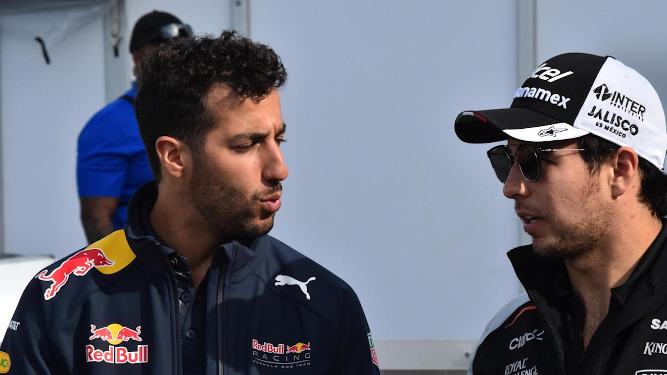 Daniel Ricciardo (AUS) Red Bull Racing and Sergio Perez (MEX) Force India at Formula One World Championship, Rd7, Canadian Grand Prix, Qualifying, Montreal, Canada, Saturday 11 June 2016. © Sutton Images