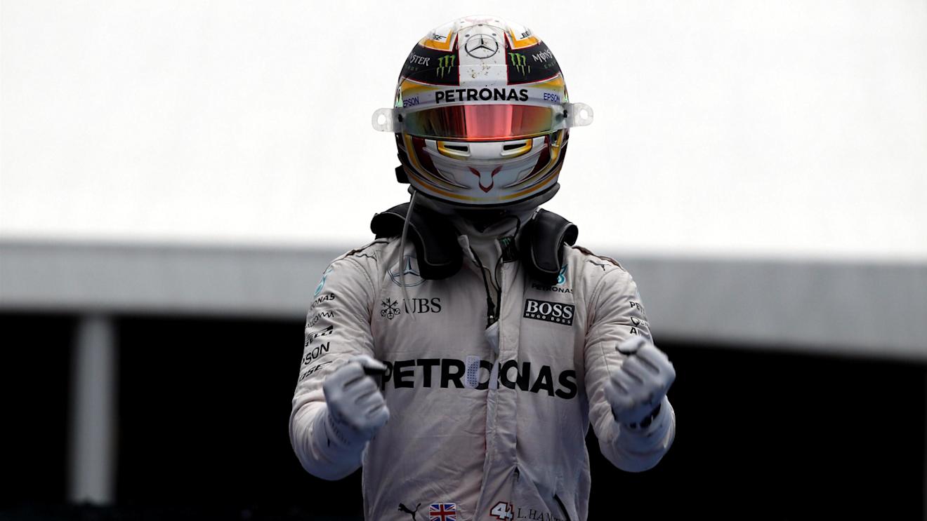 Race winner Lewis Hamilton (GBR) Mercedes AMG F1 celebrates in parc ferme at Formula One World Championship, Rd7, Canadian Grand Prix, Race, Montreal, Canada, Sunday 12 June 2016. © Sutton Images