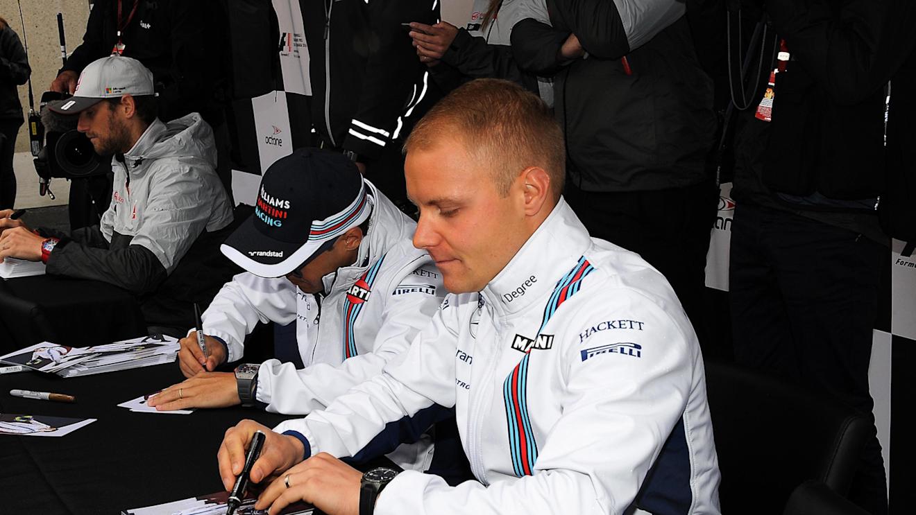 Valtteri Bottas (FIN) Williams at the autograph session at Formula One World Championship, Rd7, Canadian Grand Prix, Preparations, Montreal, Canada, Thursday 9 June 2016. © Sutton Images