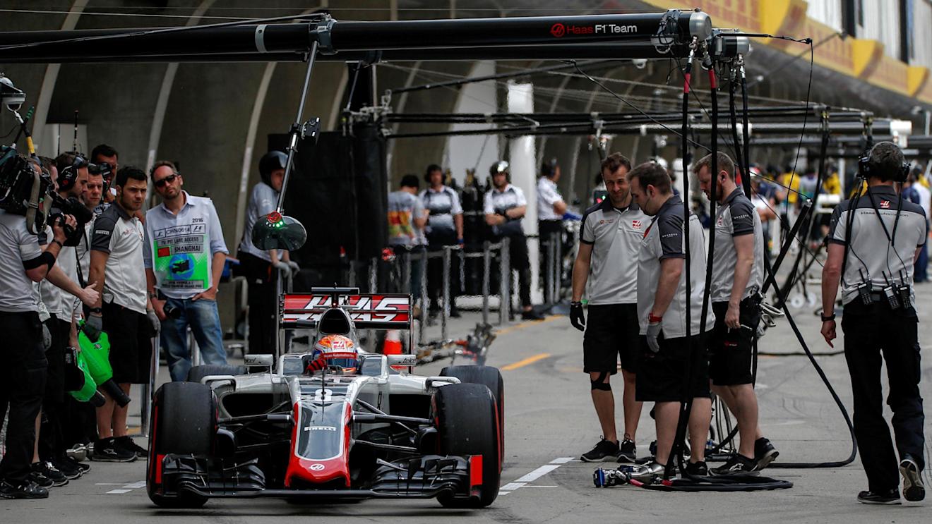 Romain Grosjean (FRA) Haas VF-16 at Formula One World Championship, Rd3, Chinese Grand Prix, Practice, Shanghai, China, Friday 15 April 2016. © Sutton Motorsport Images