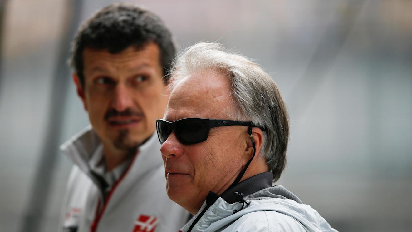 Gene Haas (USA) Founder and Chairman, Haas F1 Team and Guenther Steiner (ITA) Haas F1 Team Prinicipal at Formula One World Championship, Rd3, Chinese Grand Prix, Practice, Shanghai, China, Friday 15 April 2016. © Sutton Motorsport Images