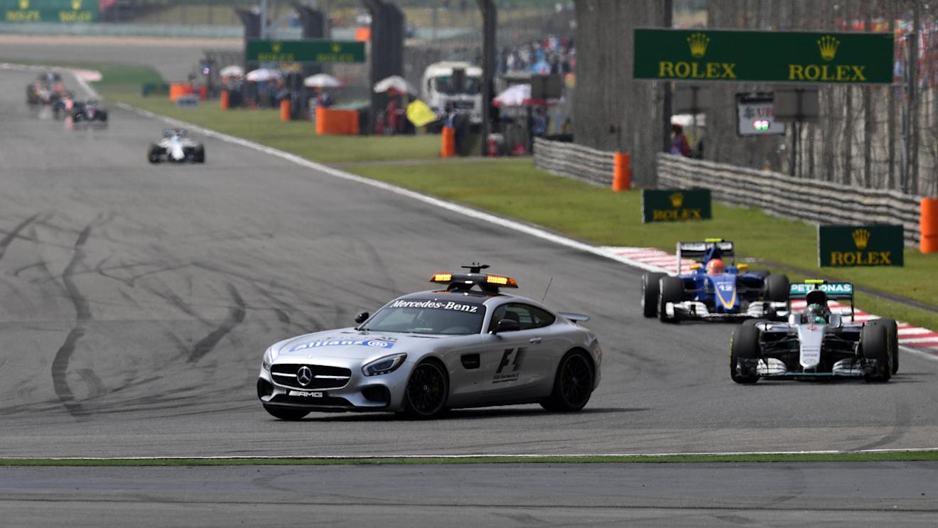 Safety car leads the field at Formula One World Championship, Rd3, Chinese Grand Prix, Race, Shanghai, China, Sunday 17 April 2016. © Sutton Motorsport Images
