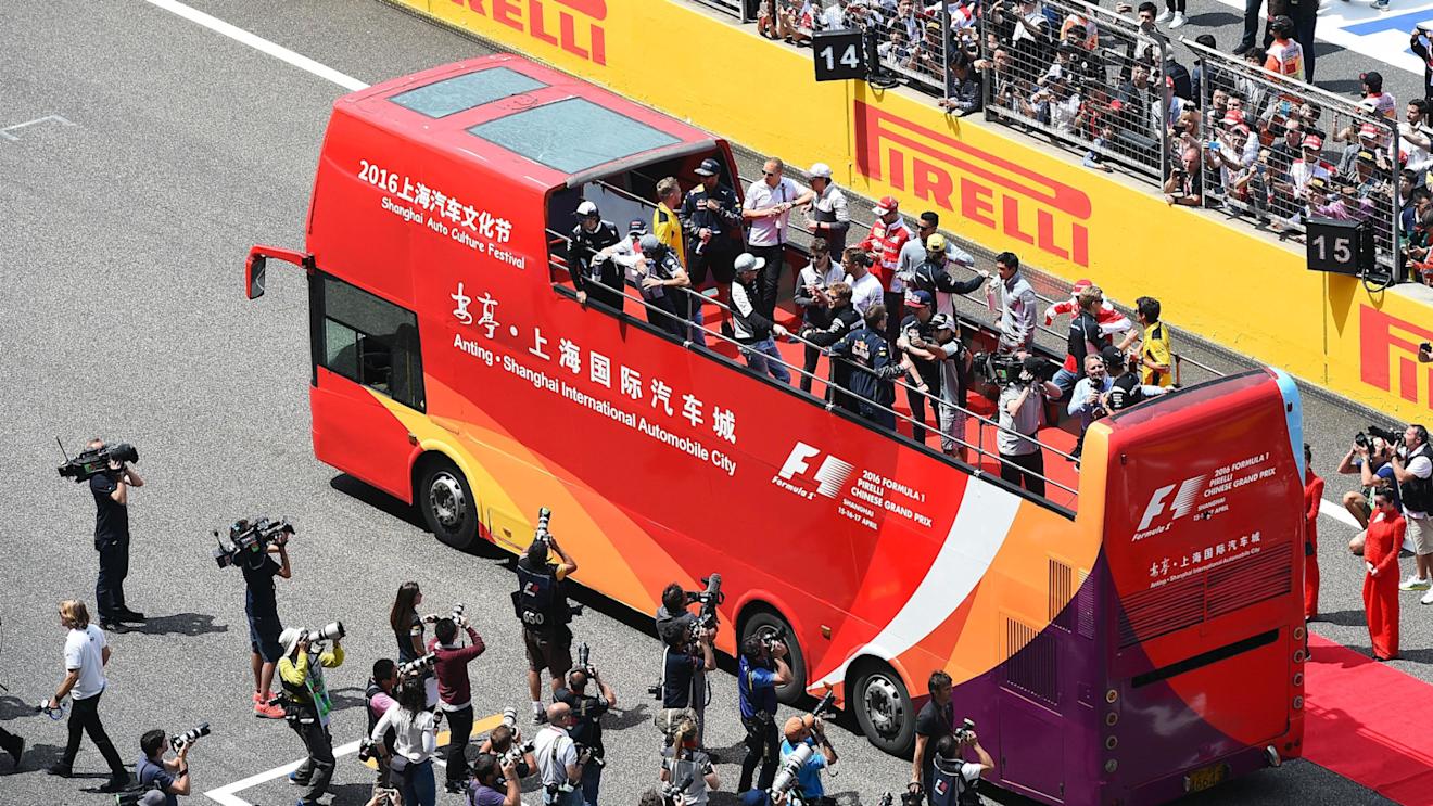 Drivers parade at Formula One World Championship, Rd3, Chinese Grand Prix, Race, Shanghai, China, Sunday 17 April 2016. © Sutton Motorsport Images