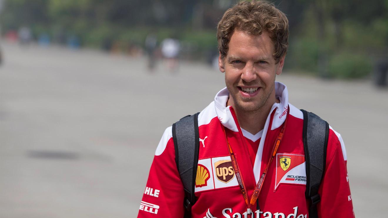 Sebastian Vettel (GER) Ferrari at Formula One World Championship, Rd3, Chinese Grand Prix, Preparations, Shanghai, China, Thursday 14 April 2016. © Sutton Motorsport Images