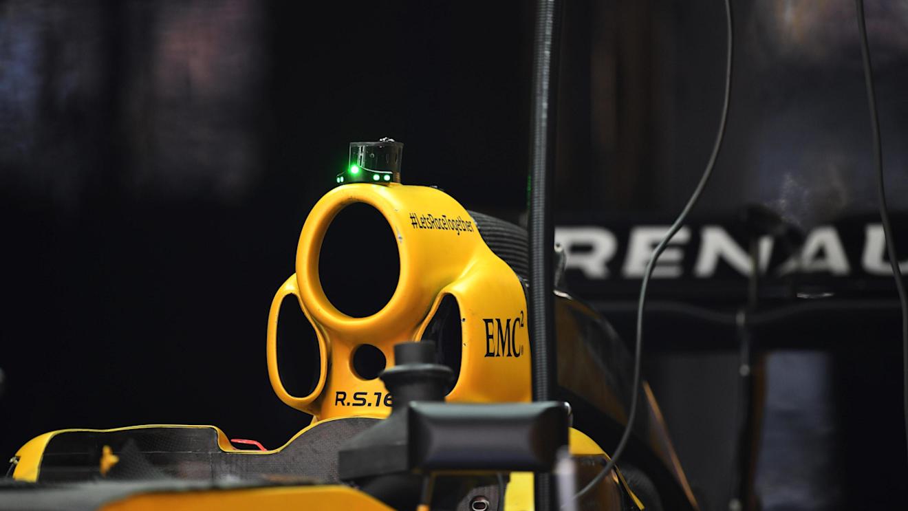 Renault Sport F1 Team RS16 airbox at Formula One World Championship, Rd3, Chinese Grand Prix, Preparations, Shanghai, China, Thursday 14 April 2016. © Sutton Motorsport Images