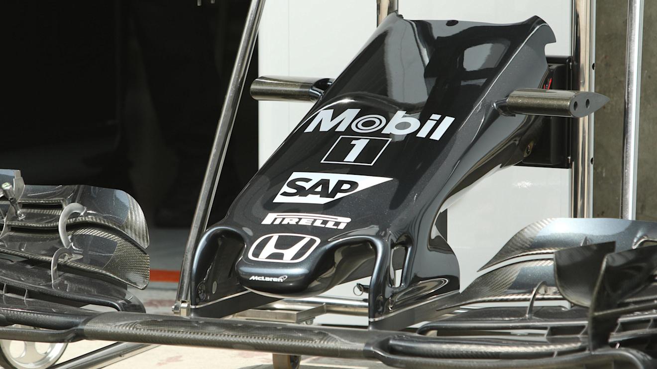 McLaren MP4-31 nose and front wing at Formula One World Championship, Rd3, Chinese Grand Prix, Preparations, Shanghai, China, Thursday 14 April 2016. © Sutton Motorsport Images