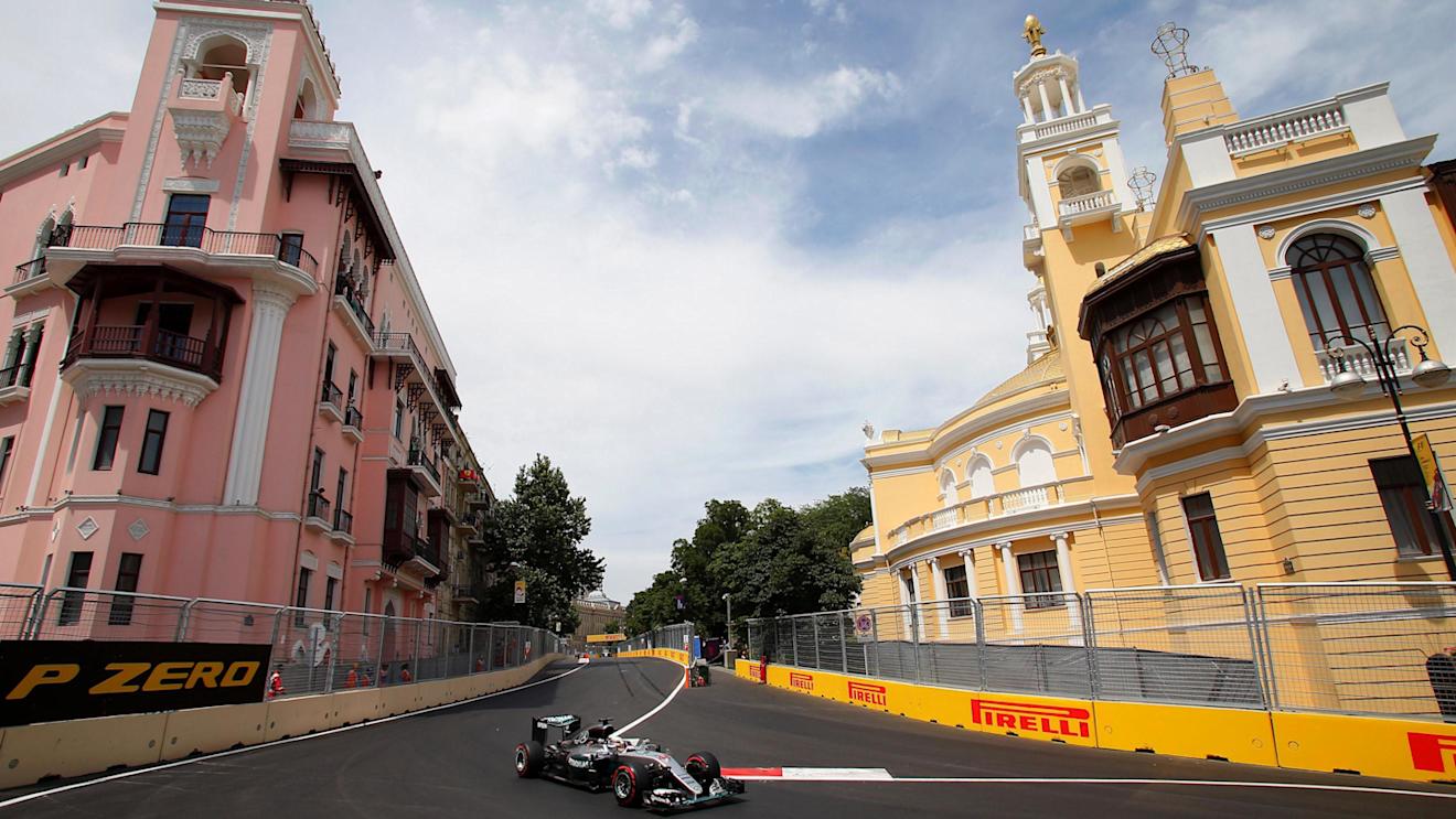 Lewis Hamilton (GBR) Mercedes-Benz F1 W07 Hybrid at Formula One World Championship, Rd8, European Grand Prix, Practice, Baku City Circuit, Baku, Azerbaijan, Friday 17 June 2016. © Sutton Images