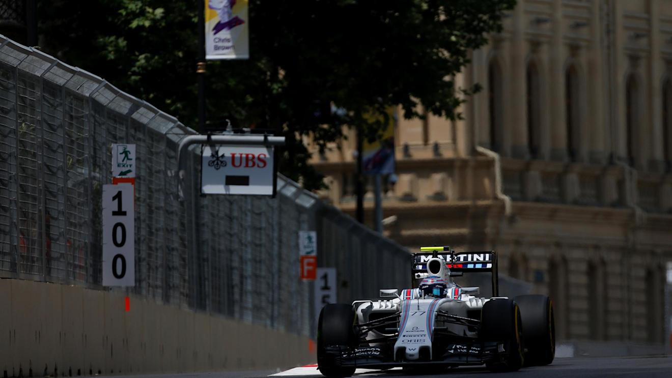 Valtteri Bottas (FIN) Williams FW38 at Formula One World Championship, Rd8, European Grand Prix, Practice, Baku City Circuit, Baku, Azerbaijan, Friday 17 June 2016. © Sutton Images