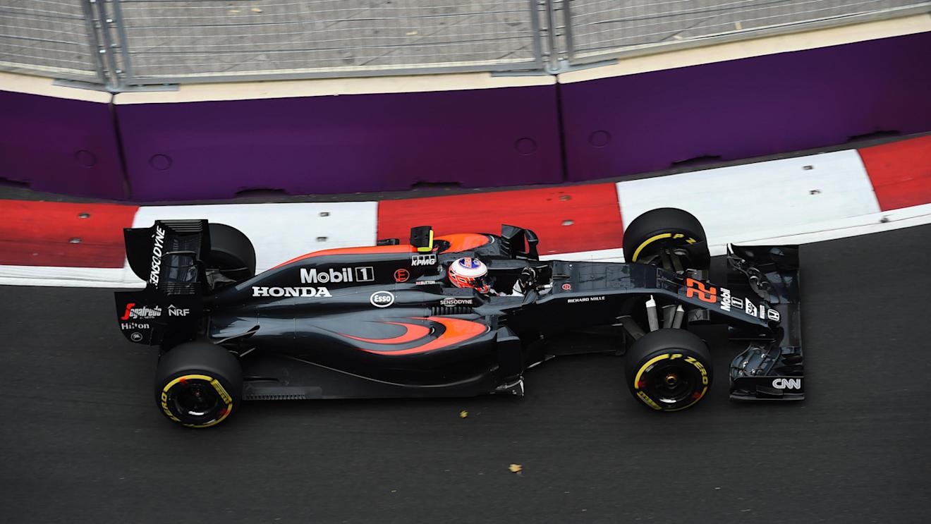 Jenson Button (GBR) McLaren MP4-31 at Formula One World Championship, Rd8, European Grand Prix, Practice, Baku City Circuit, Baku, Azerbaijan, Friday 17 June 2016. © Sutton Images