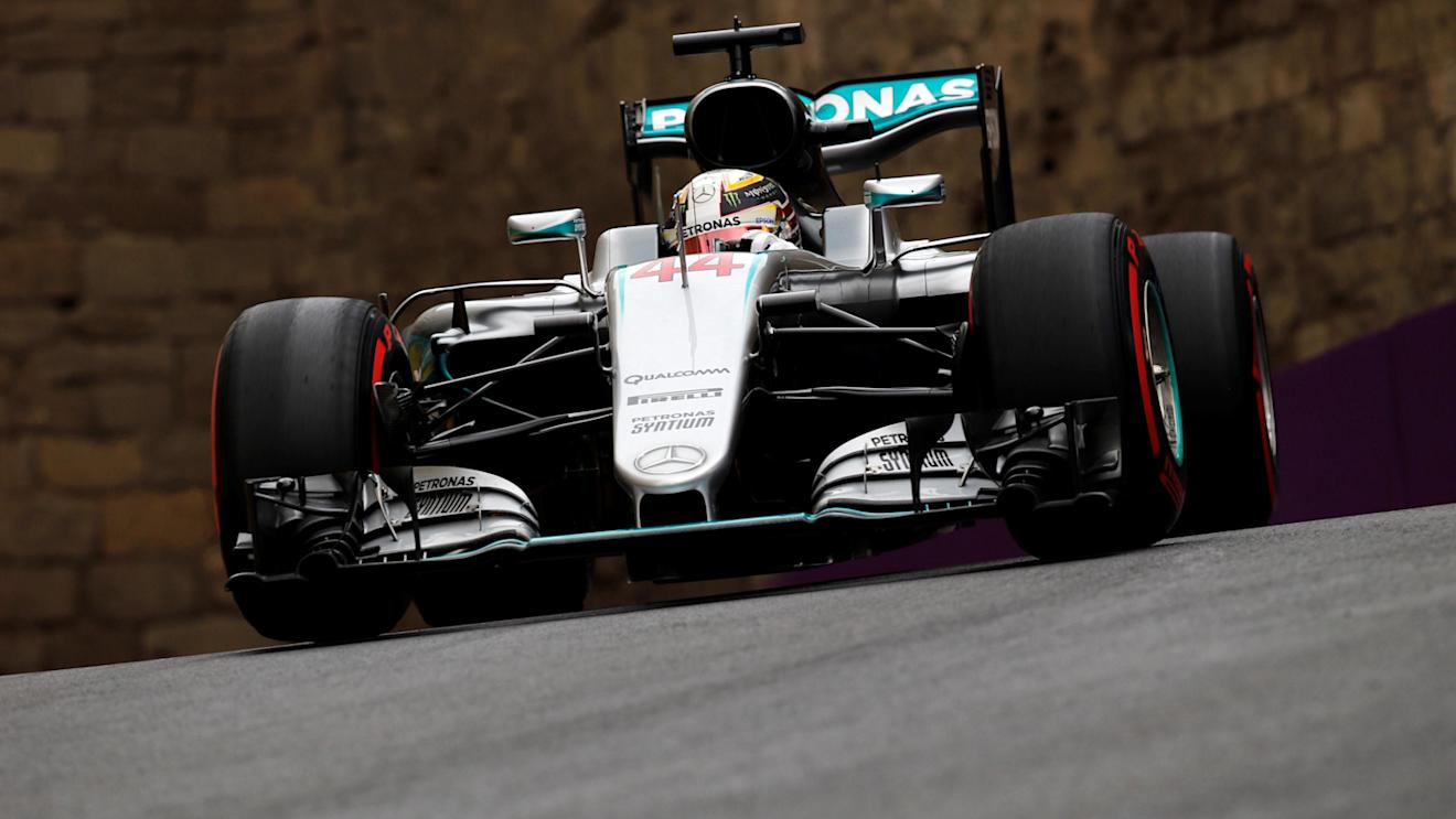 Lewis Hamilton (GBR) Mercedes-Benz F1 W07 Hybrid at Formula One World Championship, Rd8, European Grand Prix, Practice, Baku City Circuit, Baku, Azerbaijan, Friday 17 June 2016. © Sutton Images