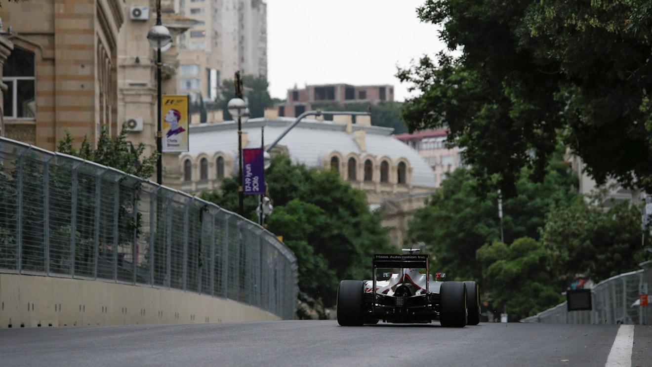 Esteban Gutierrez (MEX) Haas VF-16 at Formula One World Championship, Rd8, European Grand Prix, Practice, Baku City Circuit, Baku, Azerbaijan, Friday 17 June 2016. © Sutton Images