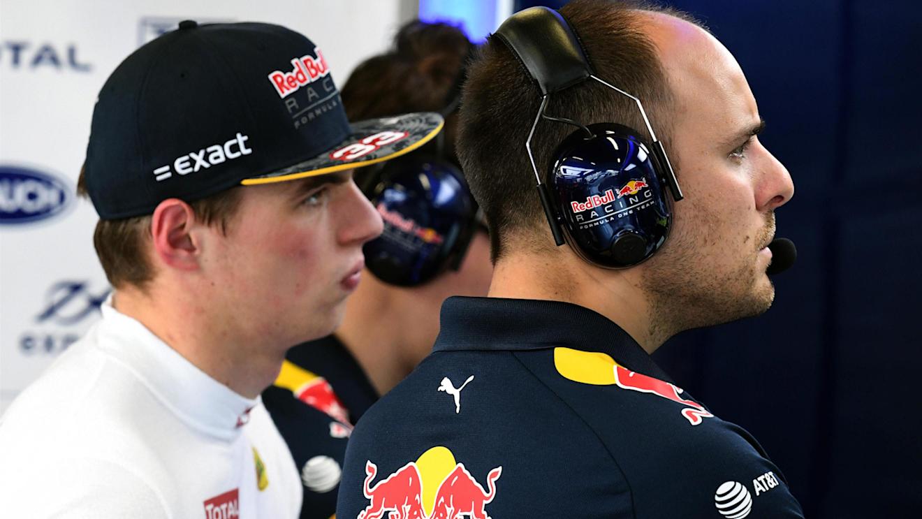 Max Verstappen (NED) Red Bull Racing and Gianpiero Lambiase (ITA) Red Bull Racing Race Engineer at Formula One World Championship, Rd8, European Grand Prix, Practice, Baku City Circuit, Baku, Azerbaijan, Friday 17 June 2016. © Sutton Images