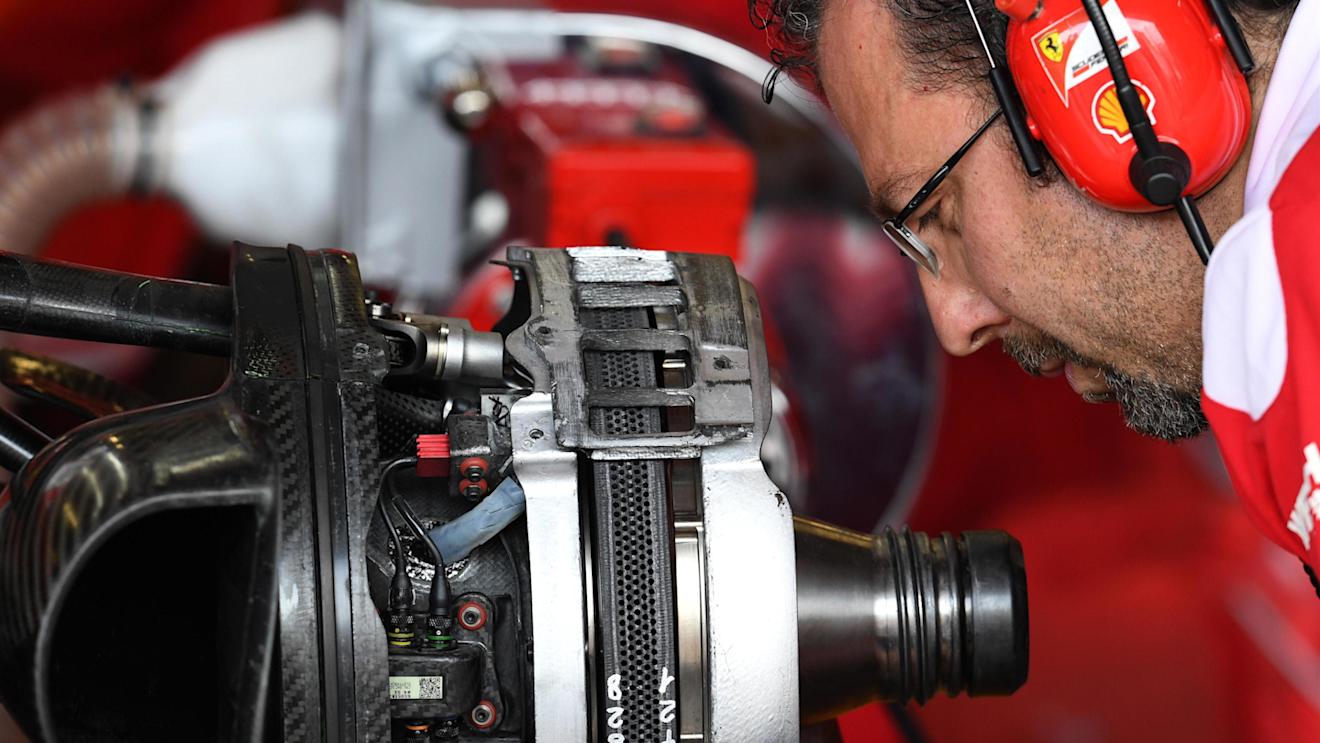 Ferrari SF16-H front brake and wheel hub detail at Formula One World Championship, Rd8, European Grand Prix, Practice, Baku City Circuit, Baku, Azerbaijan, Friday 17 June 2016. © Sutton Images