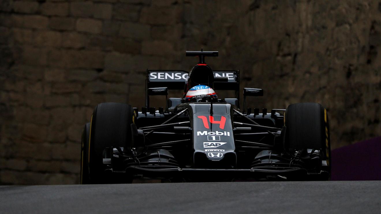 Fernando Alonso (ESP) McLaren MP4-31 at Formula One World Championship, Rd8, European Grand Prix, Practice, Baku City Circuit, Baku, Azerbaijan, Friday 17 June 2016. © Sutton Images