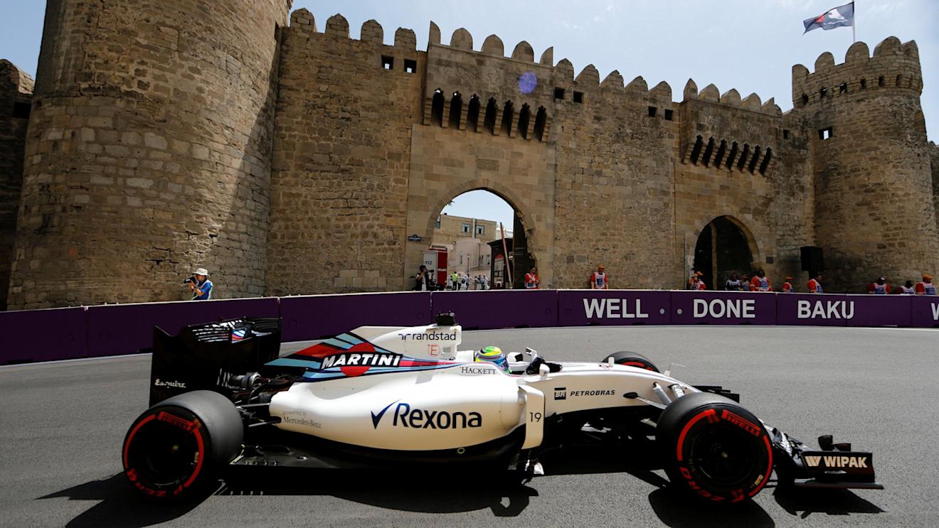 Felipe Massa (BRA) Williams FW38 at Formula One World Championship, Rd8, European Grand Prix, Qualifying, Baku City Circuit, Baku, Azerbaijan, Saturday 18 June 2016. © Sutton Images