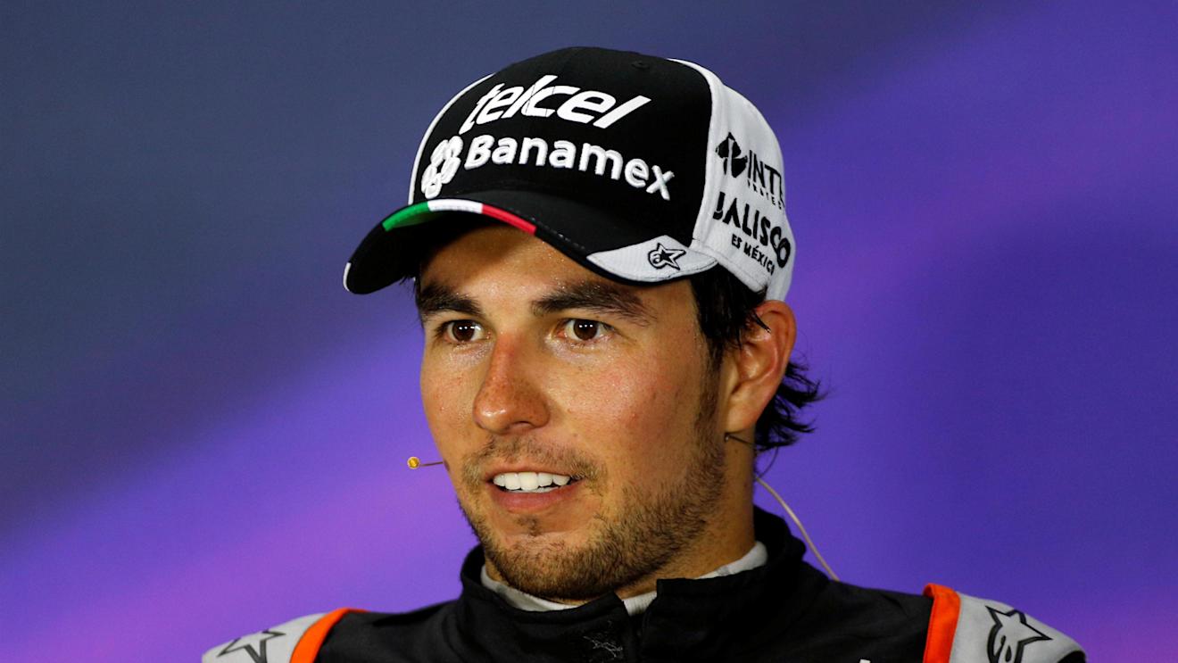 Sergio Perez (MEX) Force India in the Press Conference at Formula One World Championship, Rd8, European Grand Prix, Race, Baku City Circuit, Baku, Azerbaijan, Sunday 19 June 2016. © Sutton Images