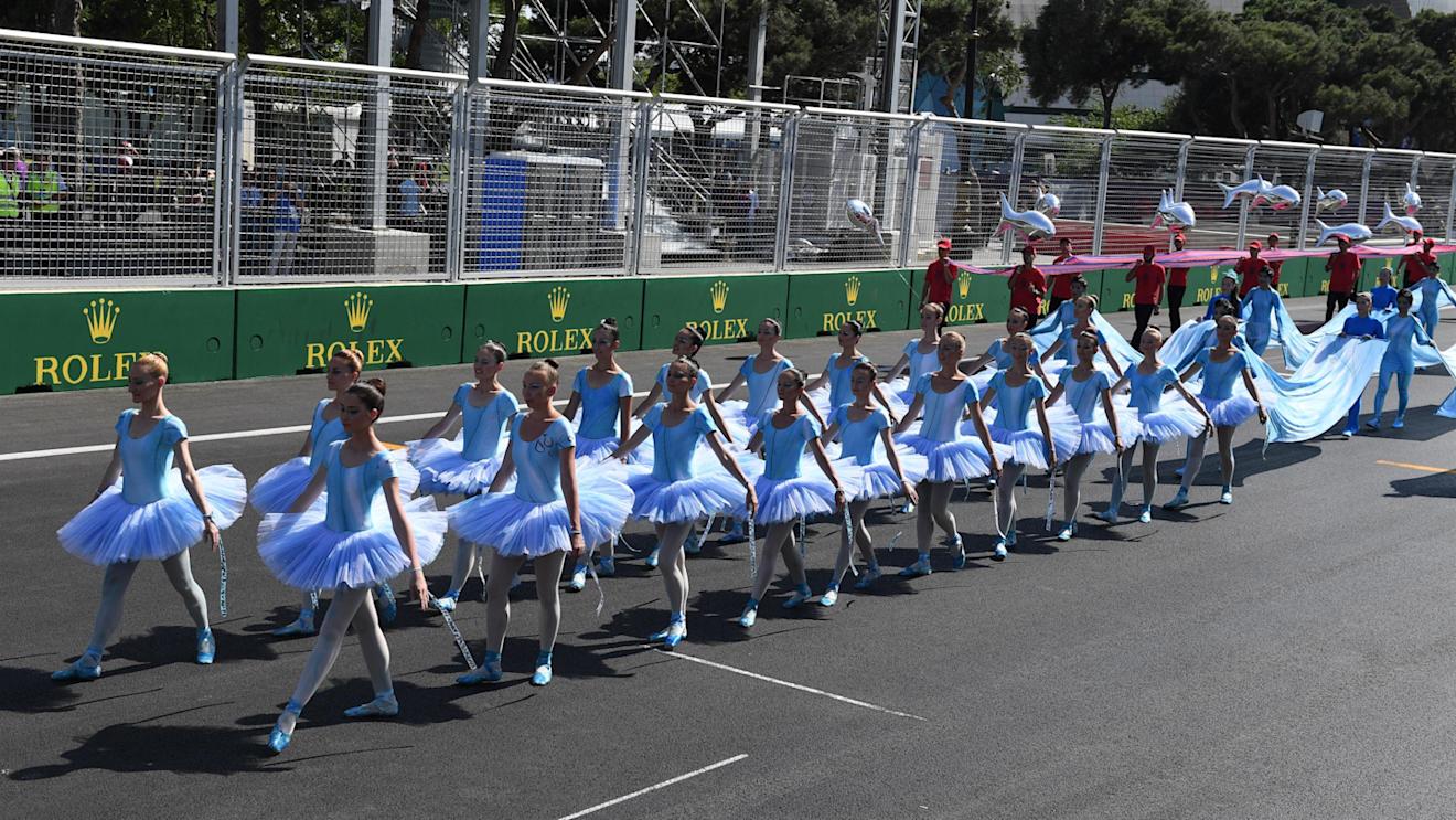 Grid entertainment at Formula One World Championship, Rd8, European Grand Prix, Race, Baku City Circuit, Baku, Azerbaijan, Sunday 19 June 2016. © Sutton Images