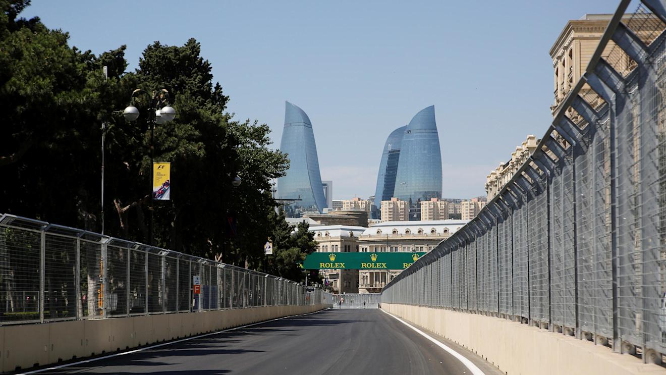 Track view at Formula One World Championship, Rd8, European Grand Prix, Preparations, Baku City Circuit, Baku, Azerbaijan, Thursday 16 June 2016. © Sutton Images