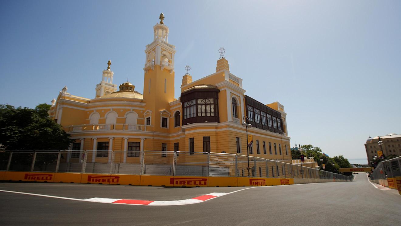 Track view at Formula One World Championship, Rd8, European Grand Prix, Preparations, Baku City Circuit, Baku, Azerbaijan, Thursday 16 June 2016. © Sutton Images