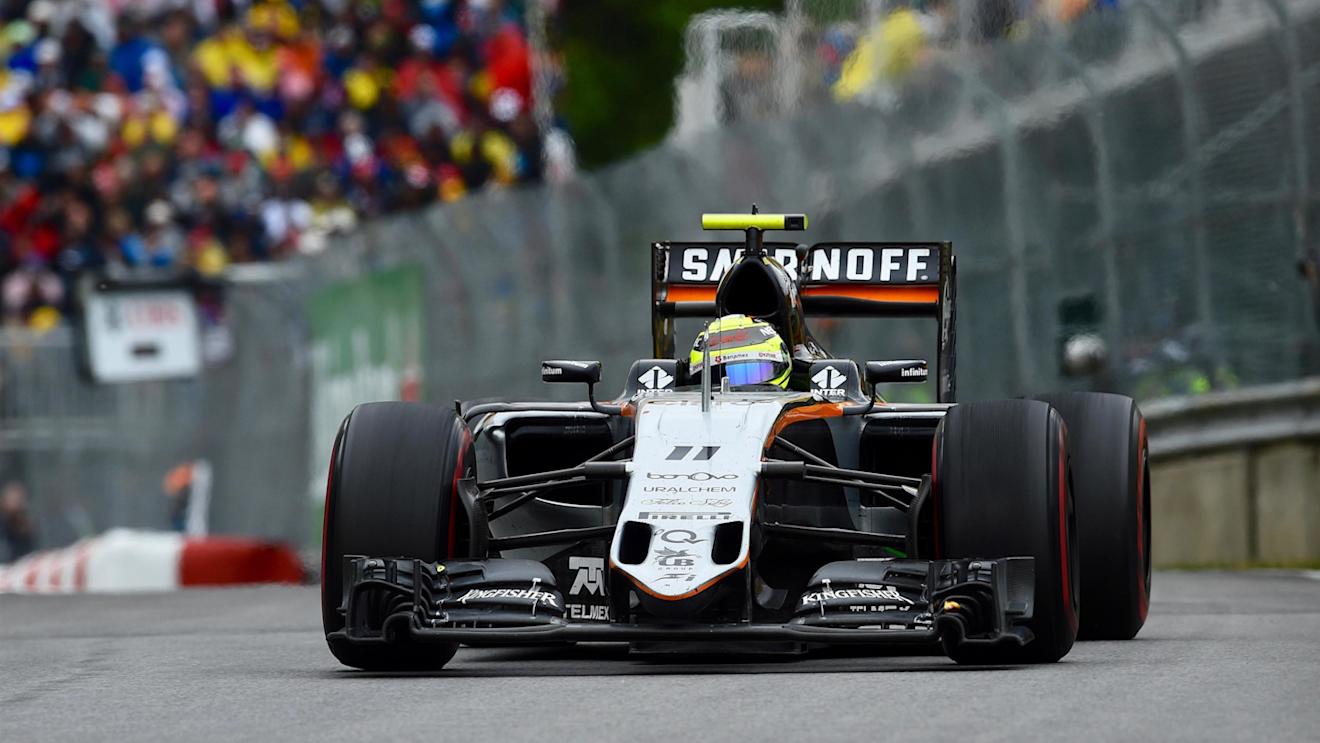 Sergio Perez (MEX) Force India VJM09 at Formula One World Championship, Rd7, Canadian Grand Prix, Race, Montreal, Canada, Sunday 12 June 2016. © Sutton Images