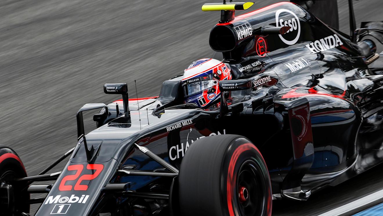 Jenson Button (GBR) McLaren MP4-31 at Formula One World Championship, Rd12, German Grand Prix, Practice, Hockenheim, Germany, Friday 29 July 2016. © Sutton Images
