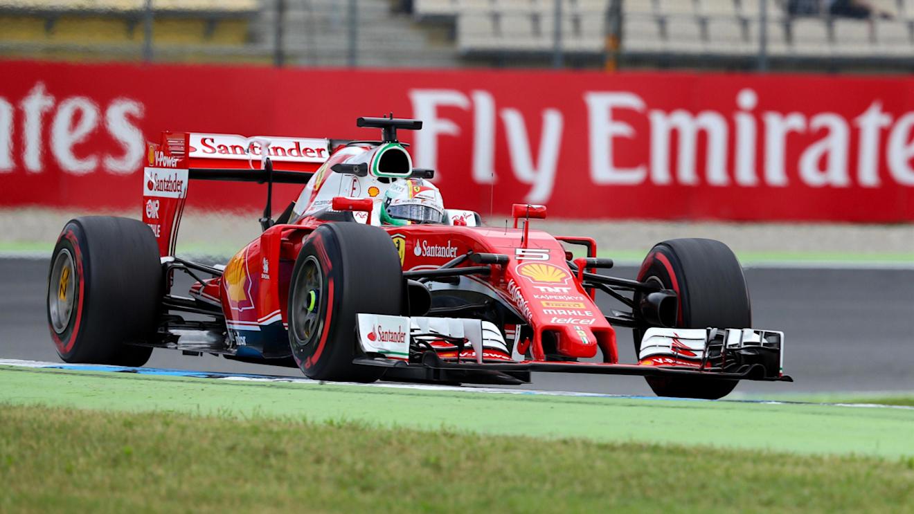 Sebastian Vettel (GER) Ferrari SF16-H at Formula One World Championship, Rd12, German Grand Prix, Practice, Hockenheim, Germany, Friday 29 July 2016. © Sutton Images