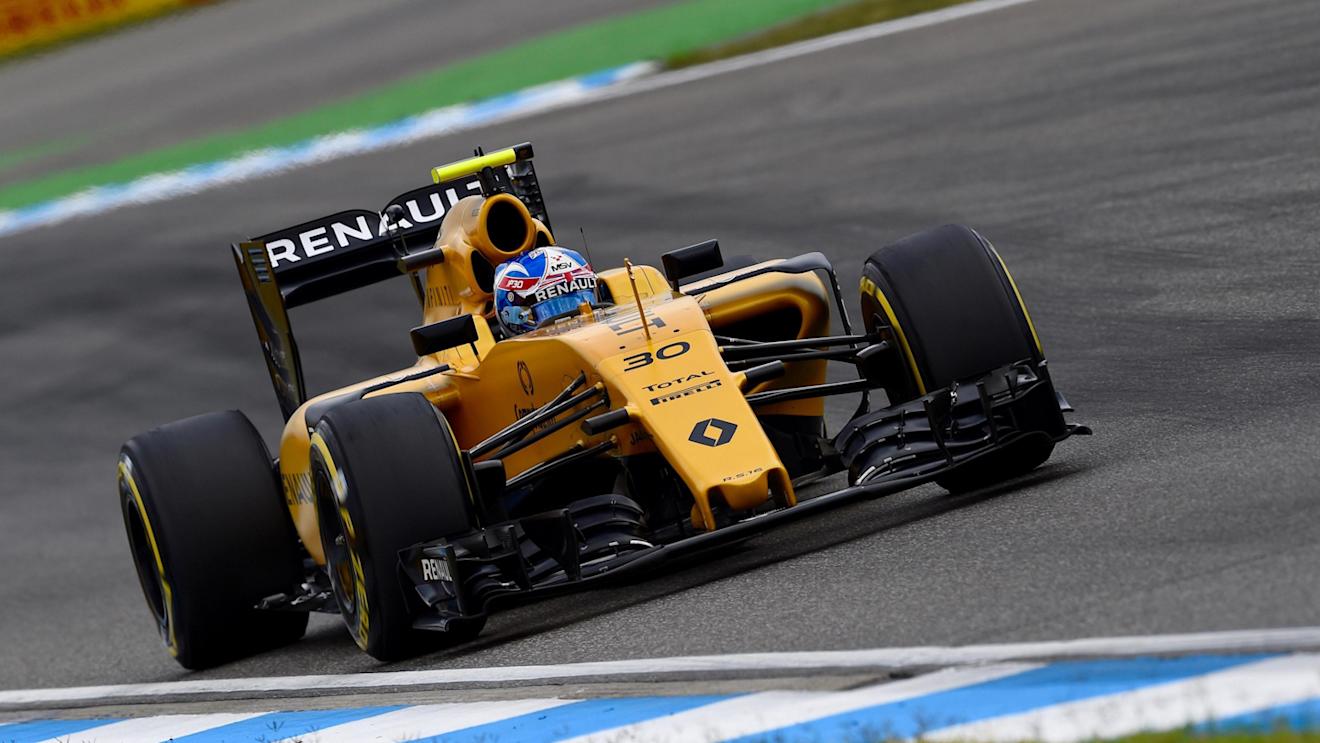 Jolyon Palmer (GBR) Renault Sport F1 Team RS16 at Formula One World Championship, Rd12, German Grand Prix, Practice, Hockenheim, Germany, Friday 29 July 2016. © Sutton Images