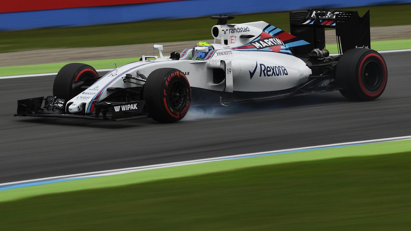 Felipe Massa (BRA) Williams FW38 locks up at Formula One World Championship, Rd12, German Grand Prix, Practice, Hockenheim, Germany, Friday 29 July 2016. © Sutton Images