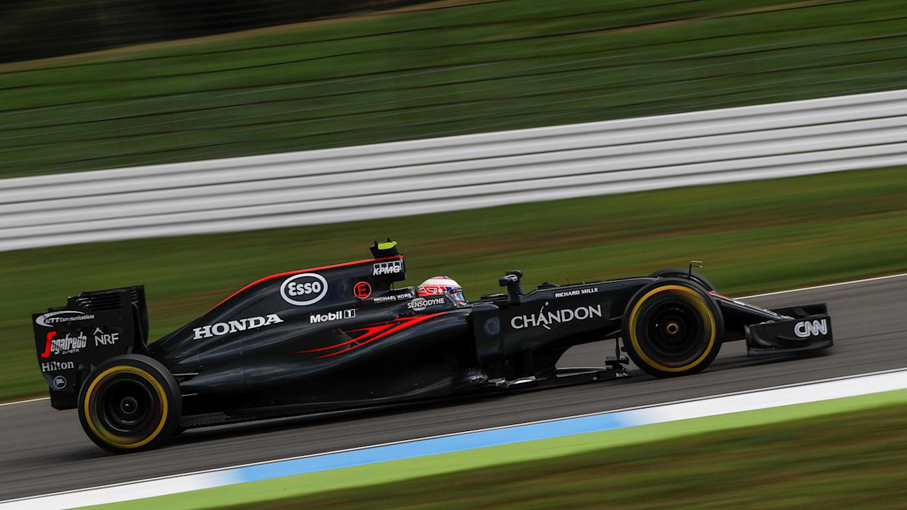 Jenson Button (GBR) McLaren MP4-31 at Formula One World Championship, Rd12, German Grand Prix, Qualifying, Hockenheim, Germany, Saturday 30 July 2016. © Sutton Images