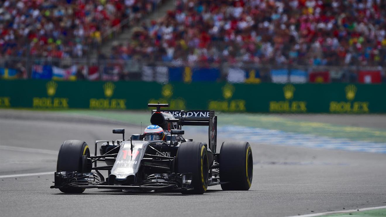 Fernando Alonso (ESP) McLaren MP4-31 at Formula One World Championship, Rd12, German Grand Prix, Race, Hockenheim, Germany, Sunday 31 July 2016. © Sutton Images
